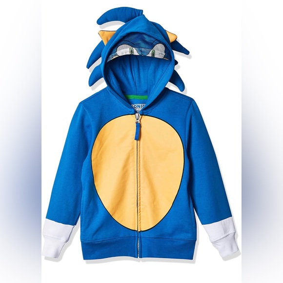 Sonic the hedgehog zip up hoodie Clearance